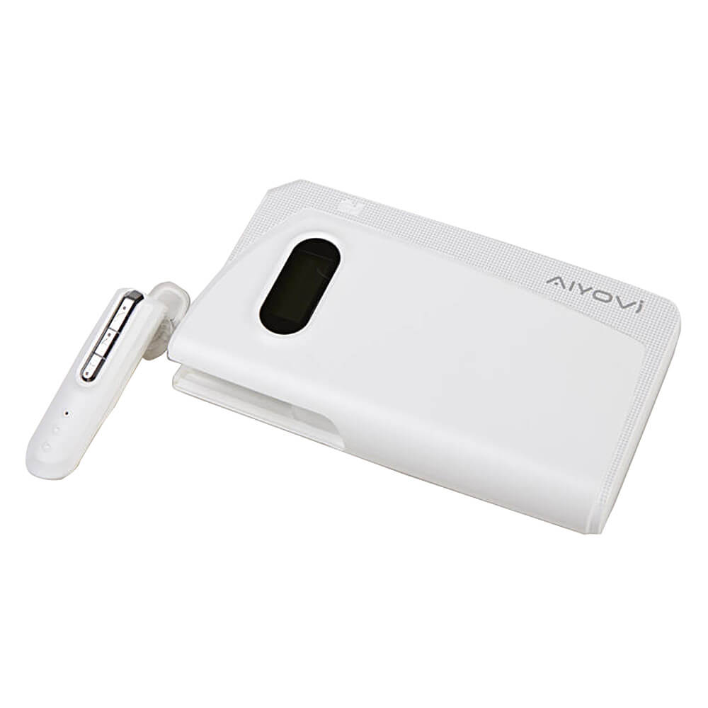 AIYOVI BT-05 Bluetooth Earphone 11000mAh Power Bank Combo - White