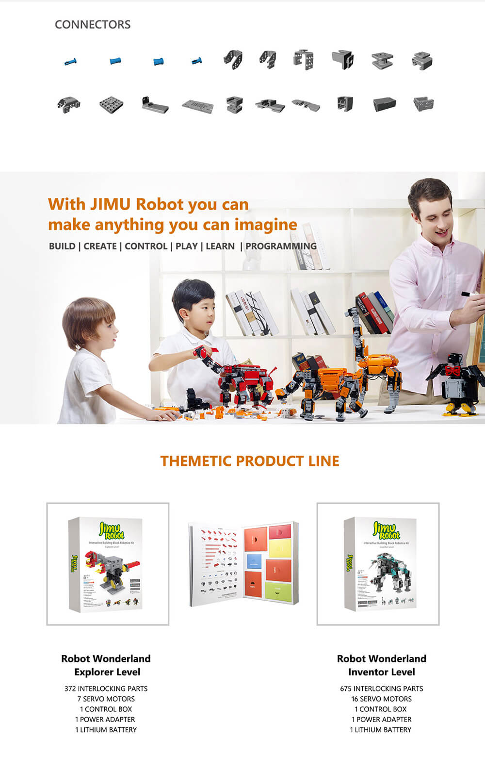 UBTECH JIMU Explorer Smart Robot Interactive Puzzle Robot - EU Plug