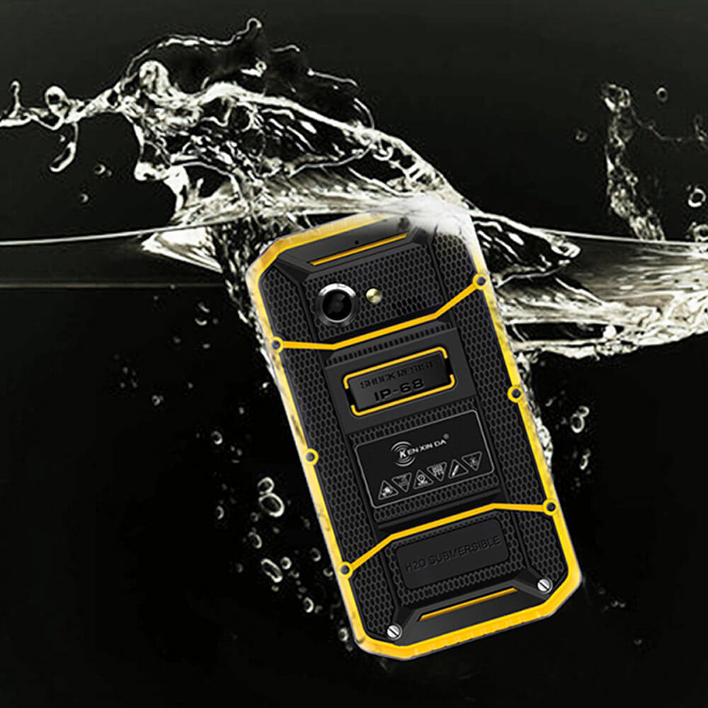 Kenxinda PROOFINGS W8 IP68 4G HD Waterproof Dustproof Shockproof 5.5inch Android 5.1 2GB 16GB Rugged Smartphone MTK6753 Octa Core 8.0MP - Yellow
