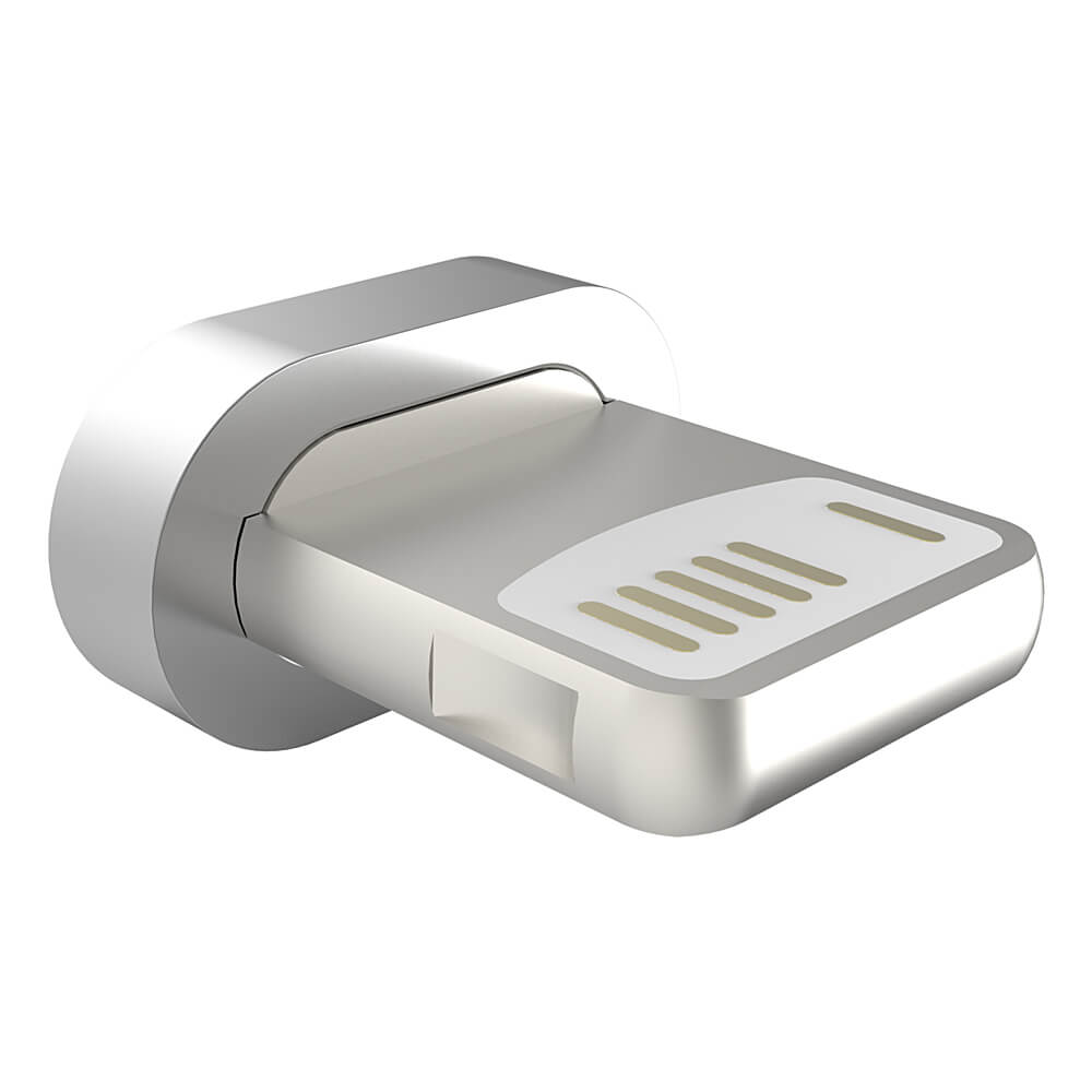 Baseus Compatible 8Pin Magnetic Adapter For iPhone 6/6S/6Plus/5/5S - Silver