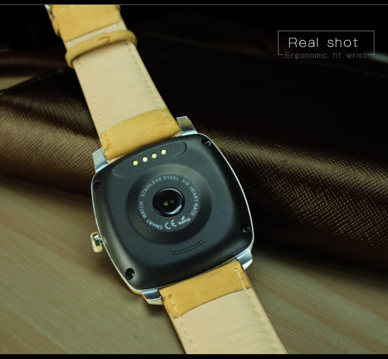 Makibes Wear HR MTK2502C Heart Rate Monitor Smart Watch Bluetooth 4.0 Gesture Control Siri Function For Android iOS - Silver