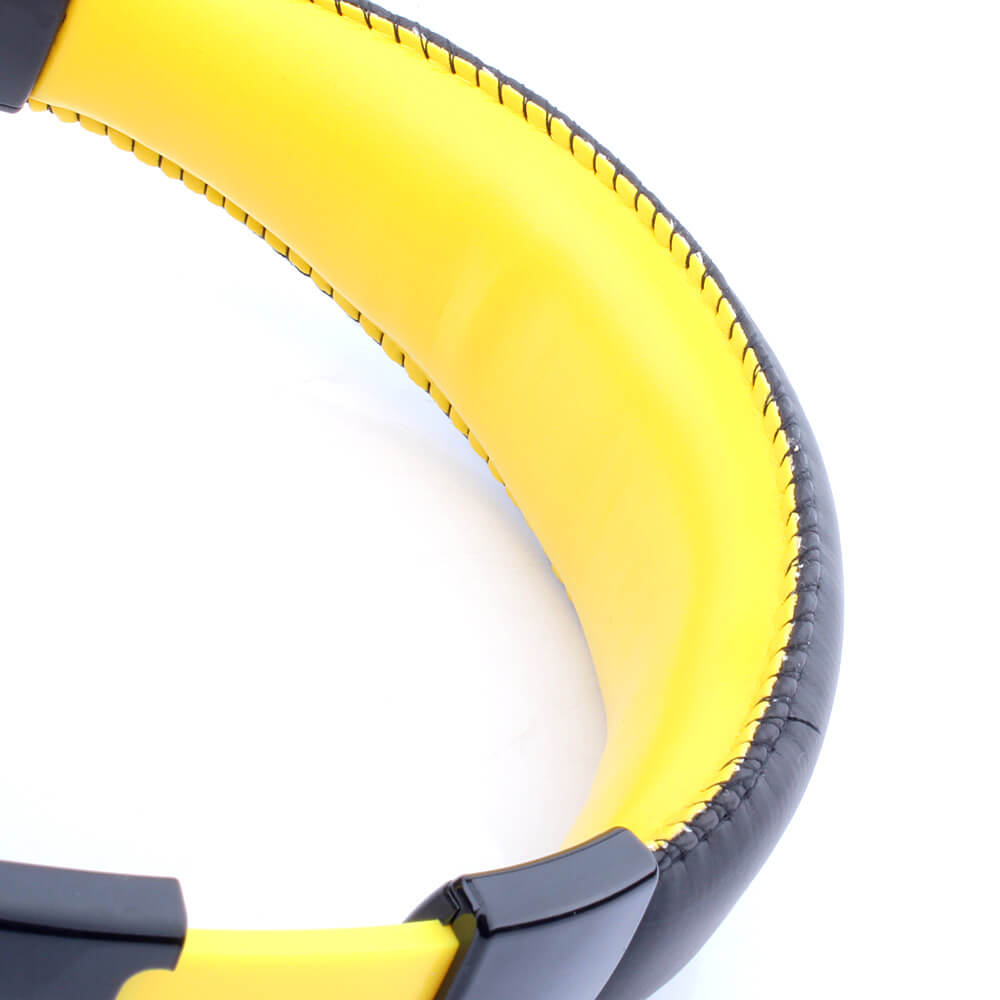OVLENG MX666 Wireless Stereo Bluetooth Headphone Headset Foldable FM/SD Card Headset for PC Laptop - Black+Yellow