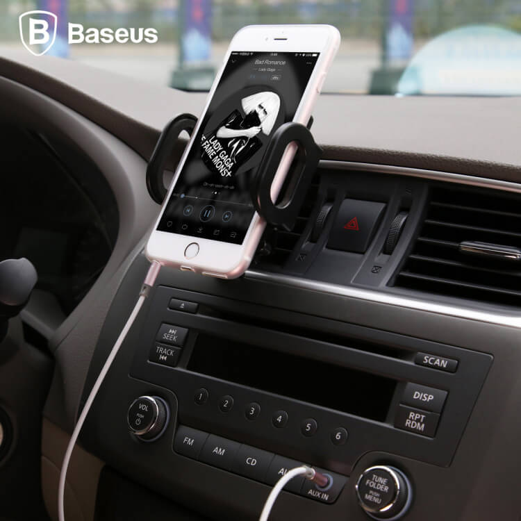 Baseus Fluency Series AUX Audio Cable Car Cable Connect With Phone/Speaker 1.2Meter For 3.5mm Connectors - Rose Gold