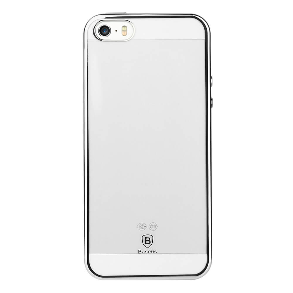 Baseus Electroplated Shining Case For iPhone 5/5S/SE Anti-scratch TPU Soft Back Cover Phone Shell - Silver