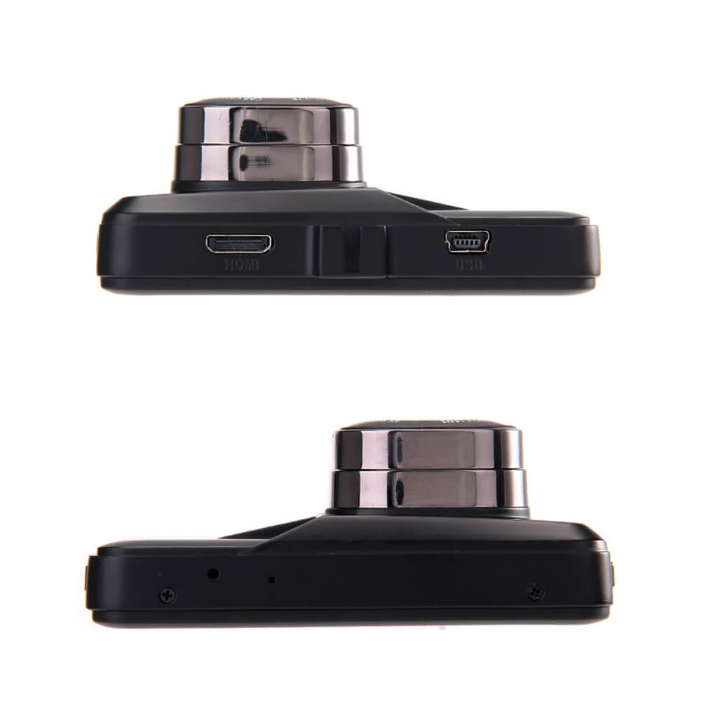 FH06 Novatek96223 Car DVR 140 Degree Wide Angle 3.0MP CMOS Sensor HD G-sensor 3.0inch Dashcam Car Camera Recorder- Black