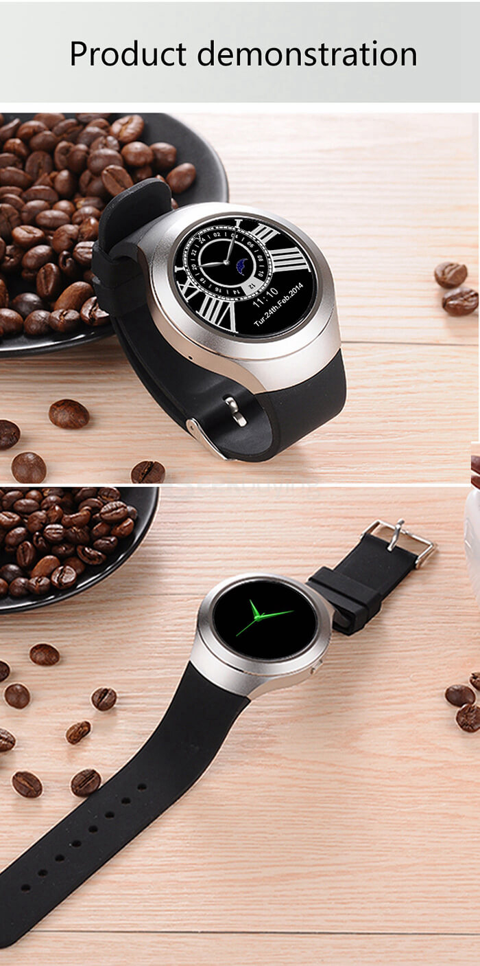 L6 MTK2502C Bluetooth Smartwatch Phone 2G SIM / TF Card Sleep Monitor Fitness Tracker 1.22