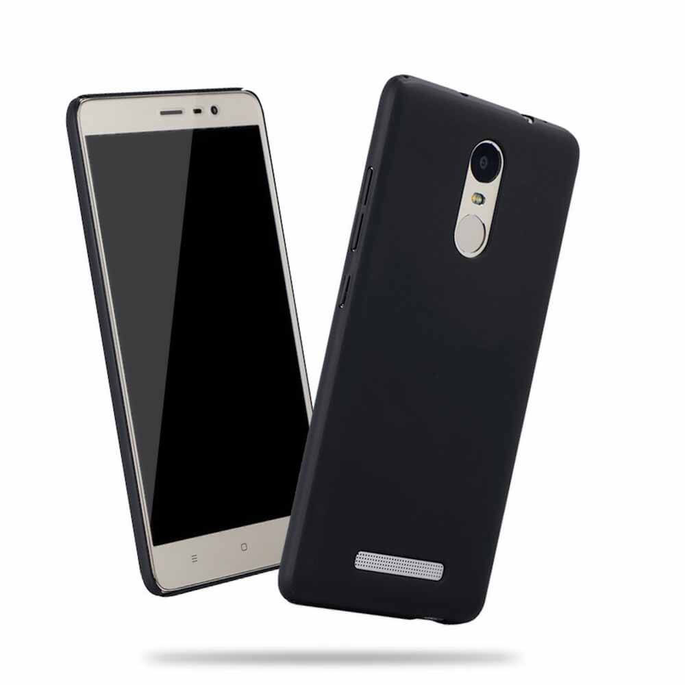 Back Case For Xiaomi Redmi Note 3 Ultra-thin Silky Smooth Protective Phone Cover Back Shell - Black