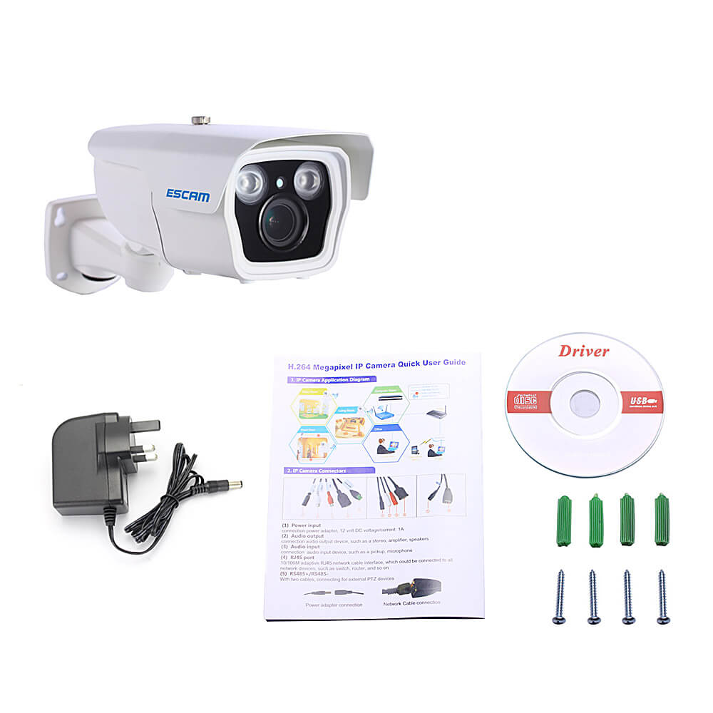 ESCAM Q1039 ONVIF HD 1080P IP Camera P2P Network 4X Auto Zoom Support Mobile Detection