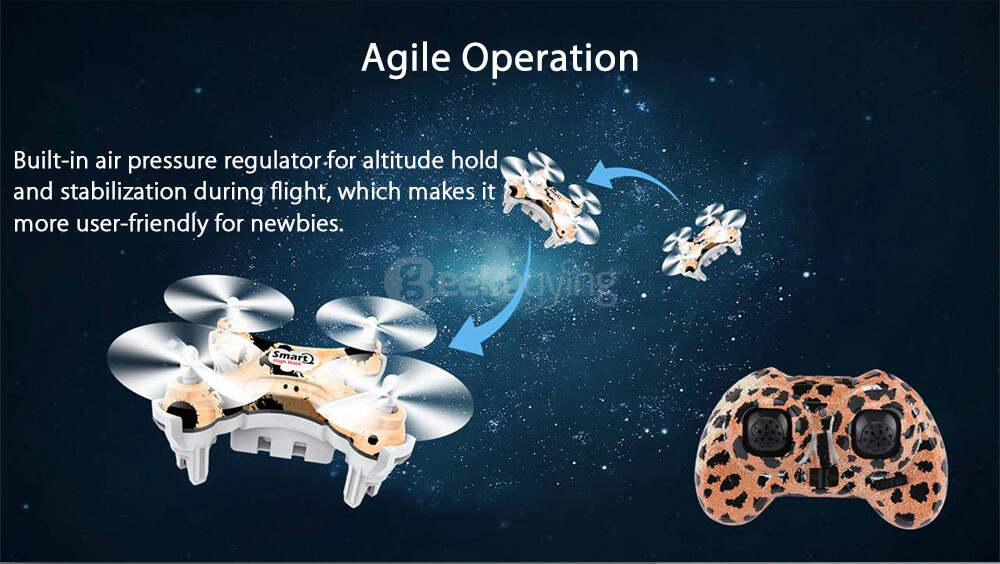 Cheerson CX-10D CX10D Mini 2.4G 6-axis Altitude Hold Mode LED RC Quadcopter RTF - Camouflage
