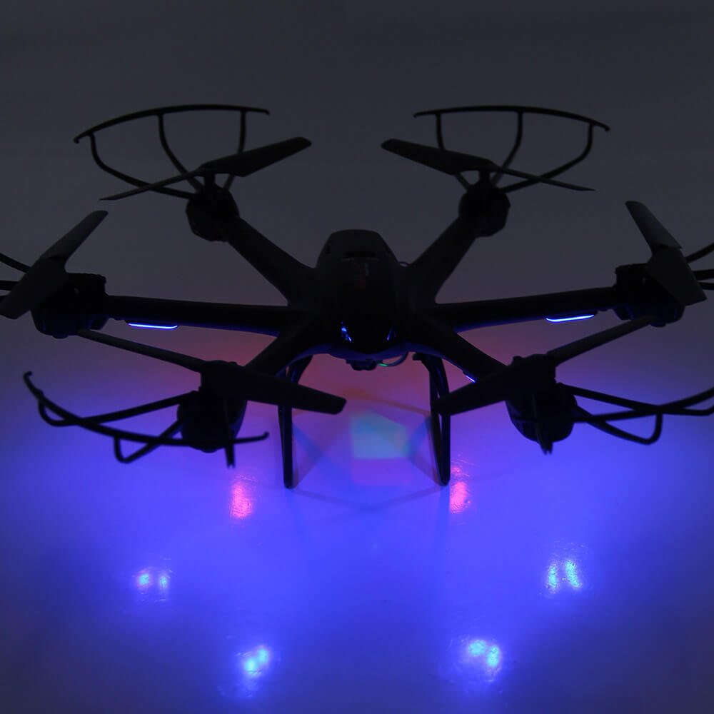 MJX X601H WIFI FPV 0.3MP HD Camera APP/Transmitter Dual Mode Altitude Hold 3D Flip RC Quadcopter RTF-Black
