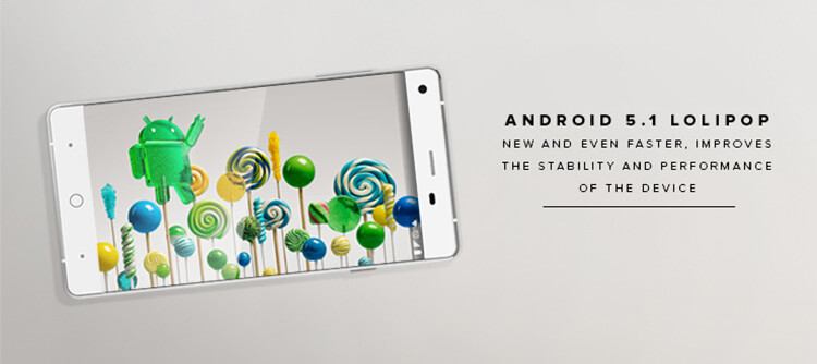 Kiano Elegance 5.0 3G Android 5.1 MT6580 Smartphone 5.0inch HD Screen 1GB RAM 8GB ROM Quad Core 5.0MP 8.0MP Smart Wake OTG 2000mAh - White