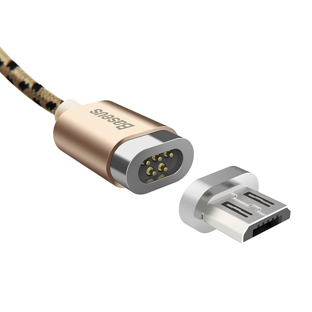 Baseus Magnetic Micro USB Cable 1M Charging Data Cable For Andoid Phones - Gold