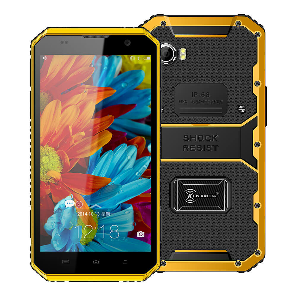 Kenxinda PROOFINGS W9 IP68 Waterproof Dustproof Shockproof 6.0inch Android 5.1 2GB 16GB Rugged Smartphone 4G FHD MTK6753 Octa Core 8.0MP - Yellow