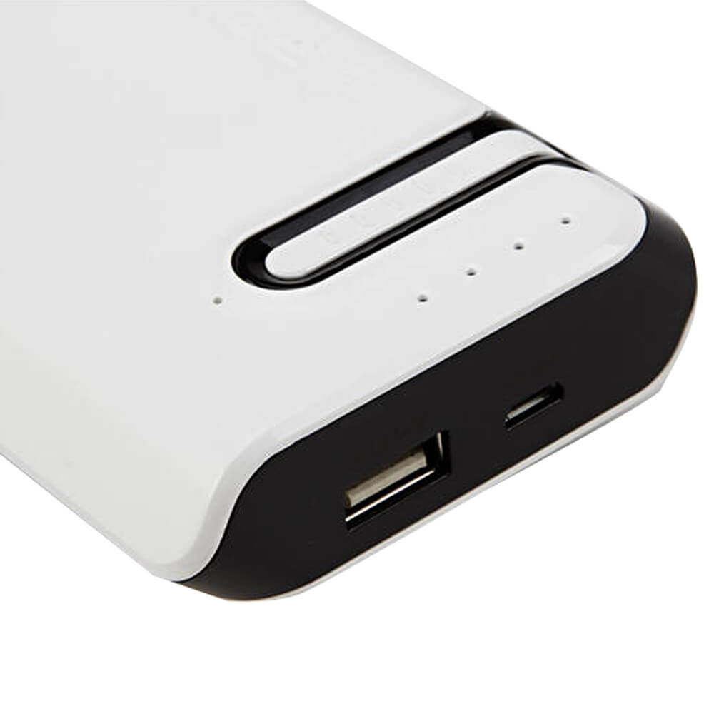 AIYOVI BT-03 Bluetooth Earphone 6600mAh Power Bank Combo - White