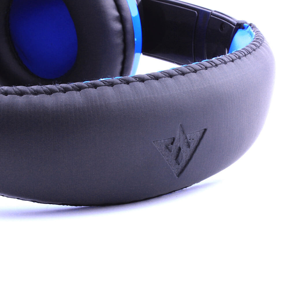 OVLENG MX666 Wireless Stereo Bluetooth Headphone Headset Foldable FM/SD Card Headset for PC Laptop - Black+Blue