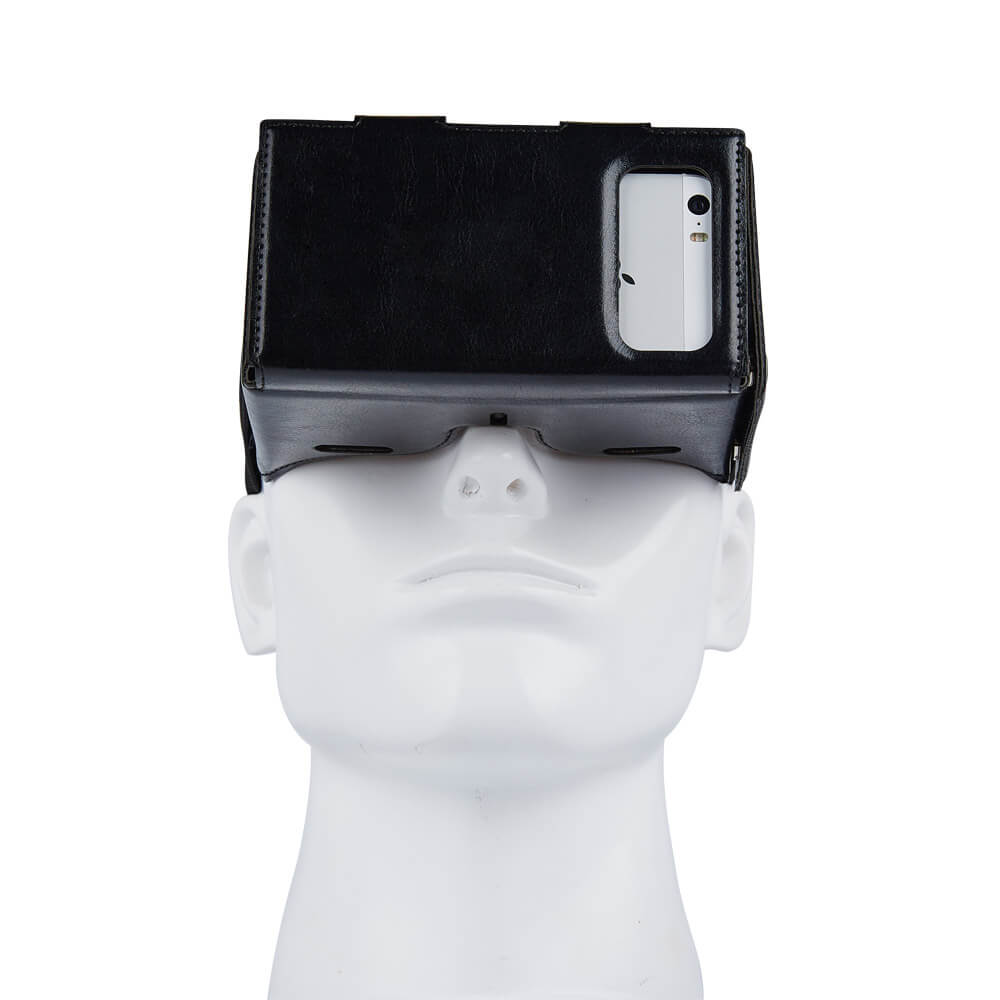 Alex NO1 Immersive 3D VR Virtual Reality Carboad Smart VR Headset FOV60 for 4-5.5 inch Smartphones - Black