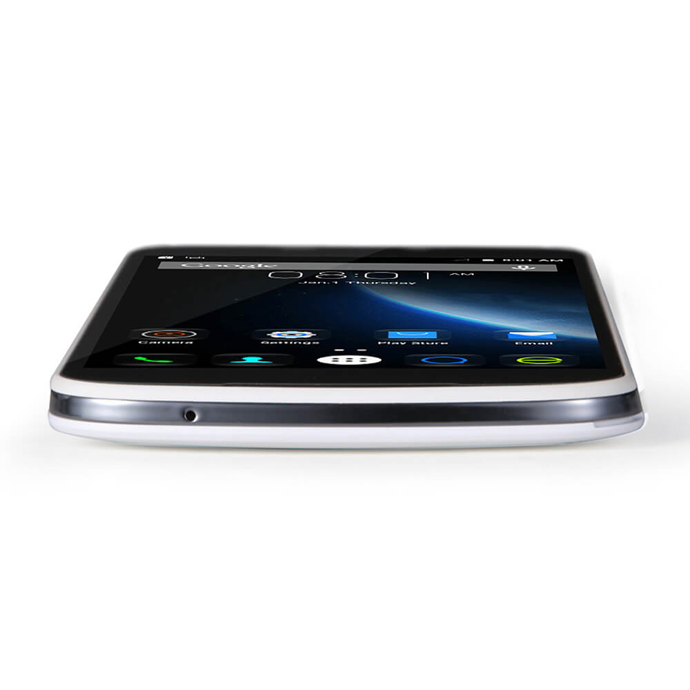 DOOGEE X6 Pro 5.5inch IPS HD Android 5.1 2GB RAM 16GB ROM 4G Smartphone MT6735 Quad Core Dual Cameras - White