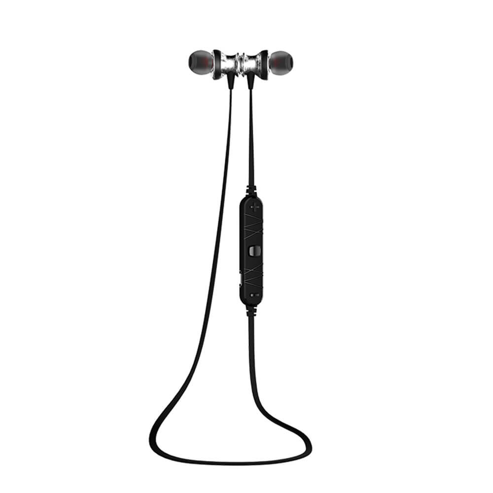Awei A980BL Bluetooth 4.0 Wireless Sports Earphone Handsfree with Songs Track Function - Silver