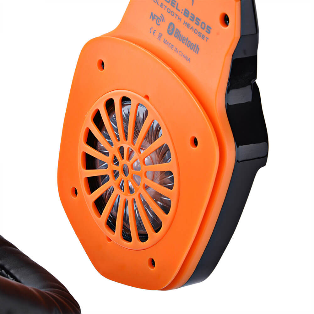 KOTION EACH B3505 NFC Wireless Bluetooth 4.1 Stereo Gaming Headphone Headset With MIC - Black+Orange