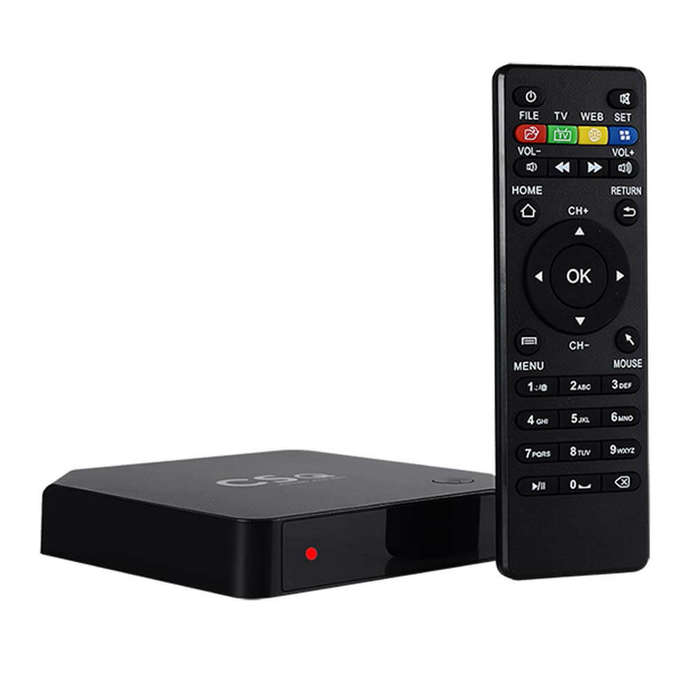 CSQ RK3229 4K KODI TV BOX Android 4.4 1G/8G 4K 10bit H.265/H.264 802.11 b/g /n LAN HDMI2.0 Smart Media Player - Black