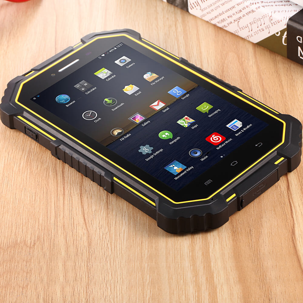 Vkworld V6 4G Phablet 7 inch Android 4.4 2GB RAM 16GB ROM MTK8732VC Quad Core 1.3GHz Dual SIM IPS 1280*800 IP67 Waterproof Rugged Phone - Black