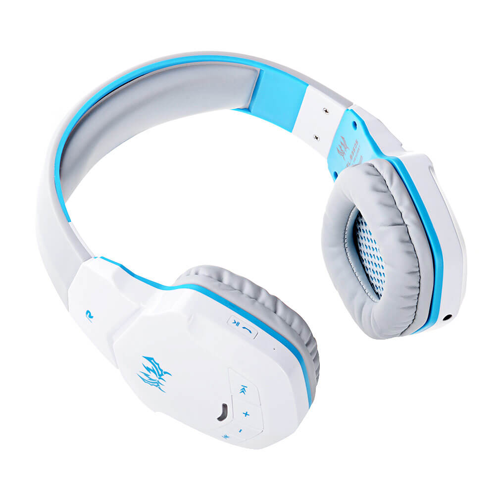 KOTION EACH B3505 NFC Wireless Bluetooth 4.1 Stereo Gaming Headphone Headset With MIC - White+Blue