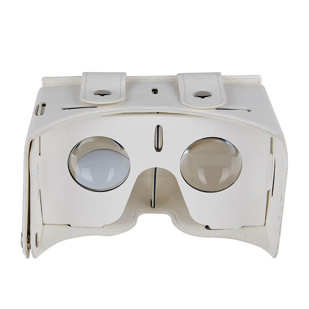 Alex NO1 Immersive 3D VR Virtual Reality Carboad Smart VR Headset FOV60 for 4-5.5 inch Smartphones - White