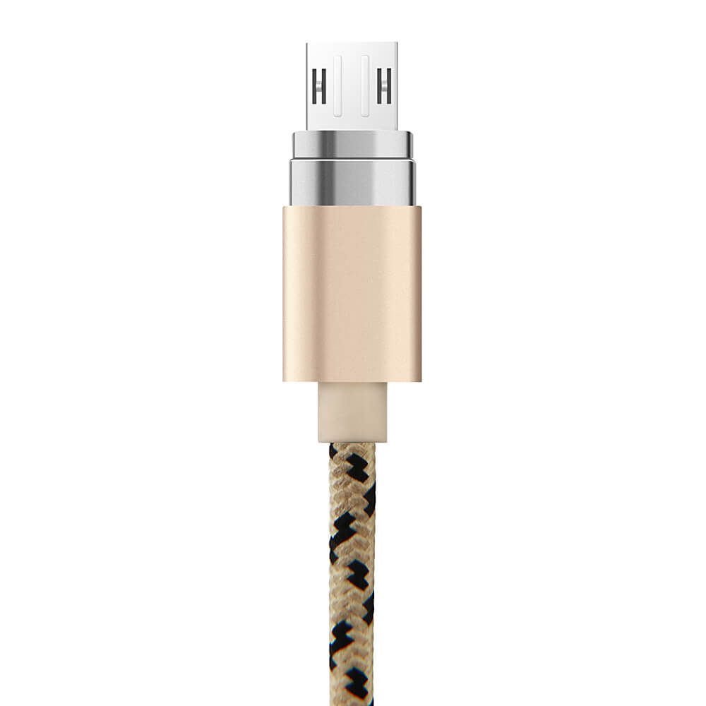 Baseus Magnetic Micro USB Cable 1M Charging Data Cable For Andoid Phones - Gold