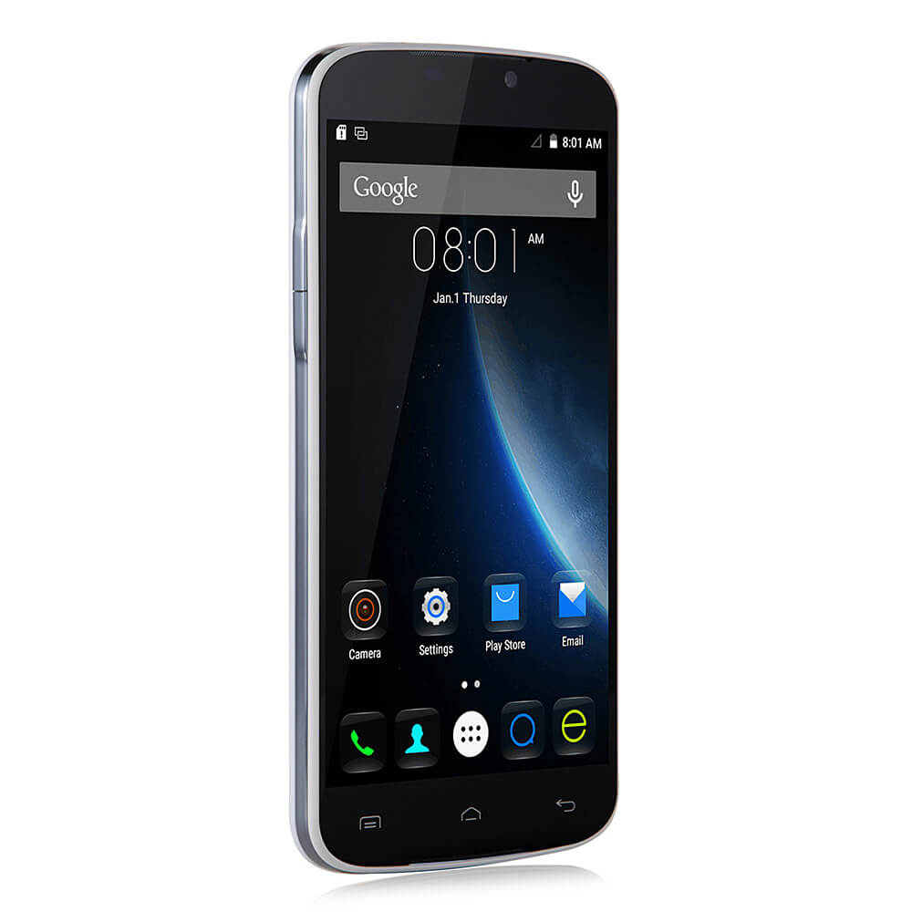 DOOGEE X6 Pro 5.5inch IPS HD Android 5.1 2GB RAM 16GB ROM 4G Smartphone MT6735 Quad Core Dual Cameras - White