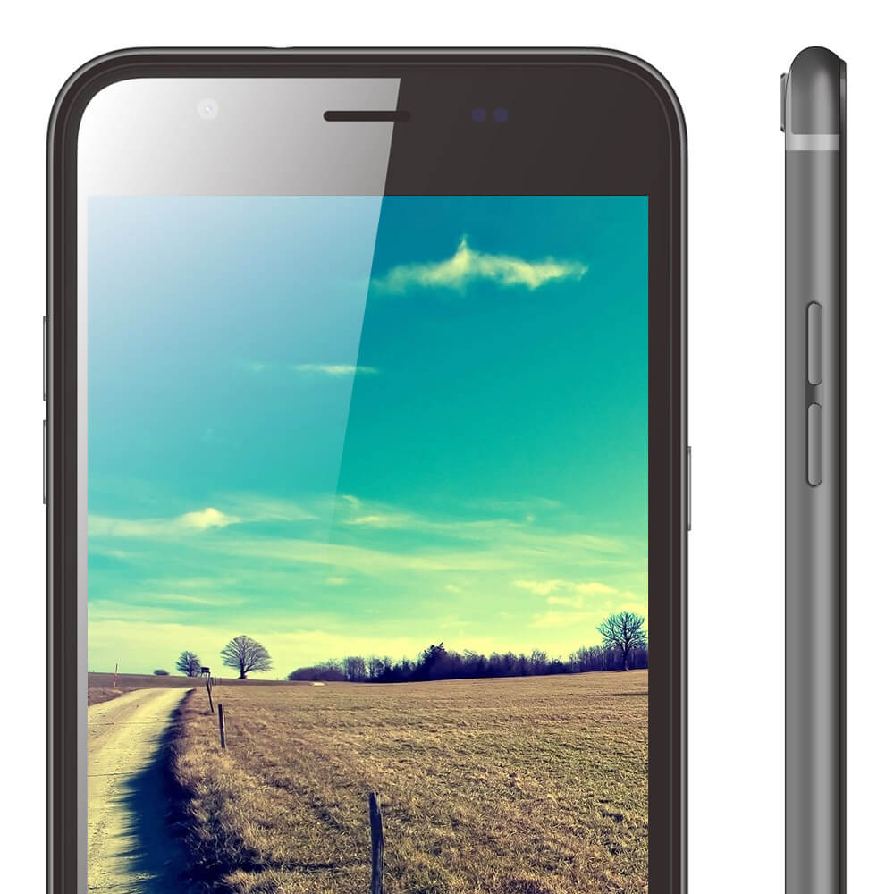Blackview Ultra Plus/A6 Plus 5.5inch 4G LTE HD Android 5.1 Smartphone 64-Bit MT6735 Quad Core 2GB RAM 16GB ROM 5.0MP 13.0MP 3180mAh OTG - Grey