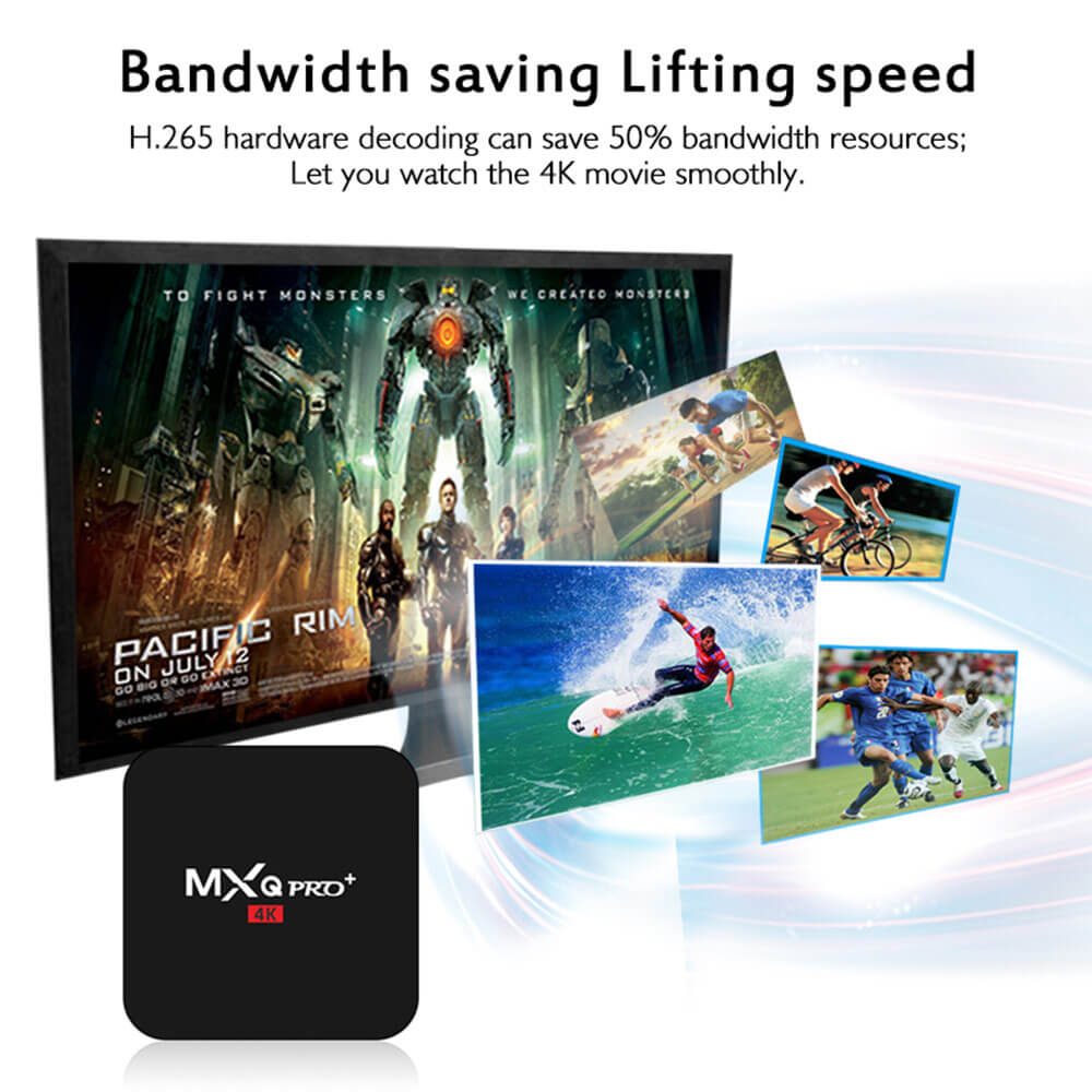 MXQ PRO+ Amlogic S905 2G/16G KODI TV BOX 5G WIFI 1000M LAN Bluetooth4.0
