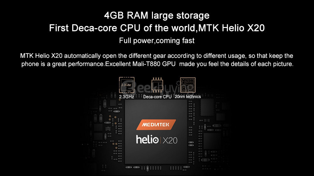 LeTV LeEco Le 2 Pro X620 5.5inch FHD 4G LTE Android 6.0 Helio X20 Smartphone MTK6797 Deca Core 4GB 32GB 21.0MP Touch ID Type C Fast Charge - Force Gold