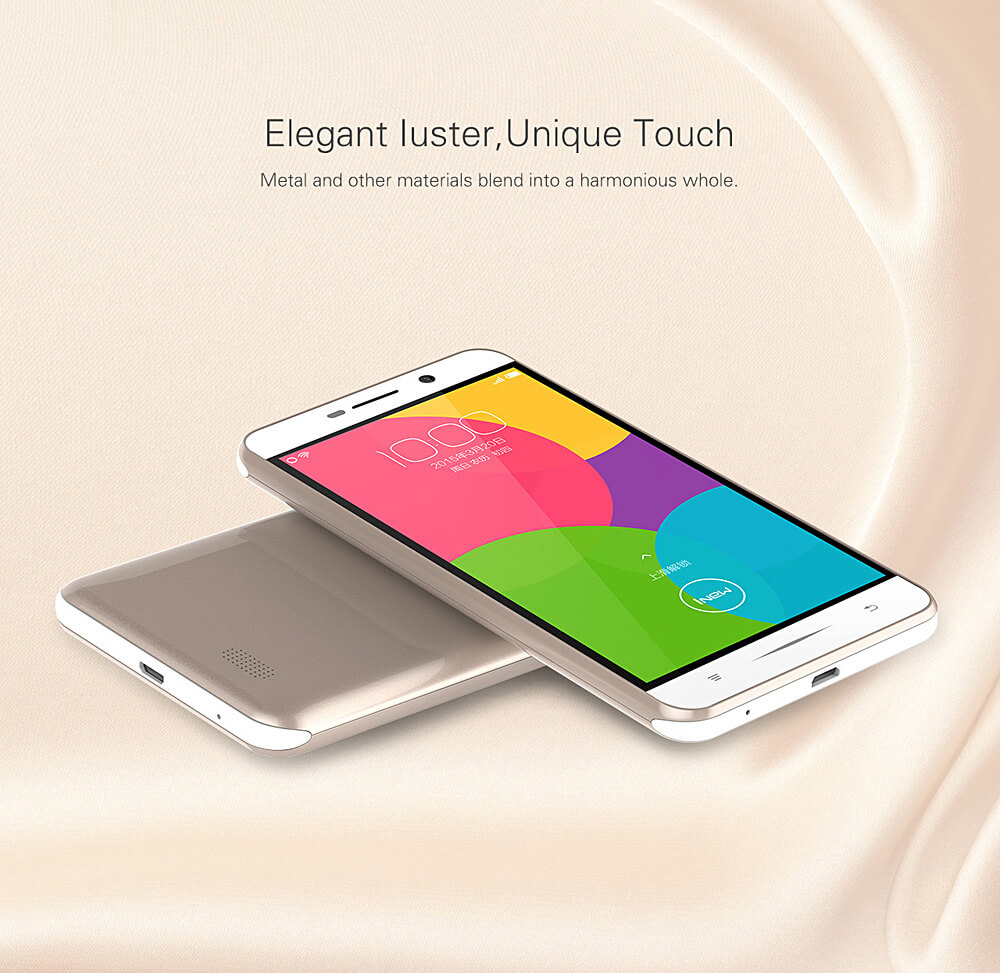 Inew U5W 5.0inch FWVGA Screen 3G Smartphone Android 5.1 1GB RAM 8GB ROM MTK6580 Quad Core 2.0MP 5.0MP OTG GPS 3000mAh - Gold