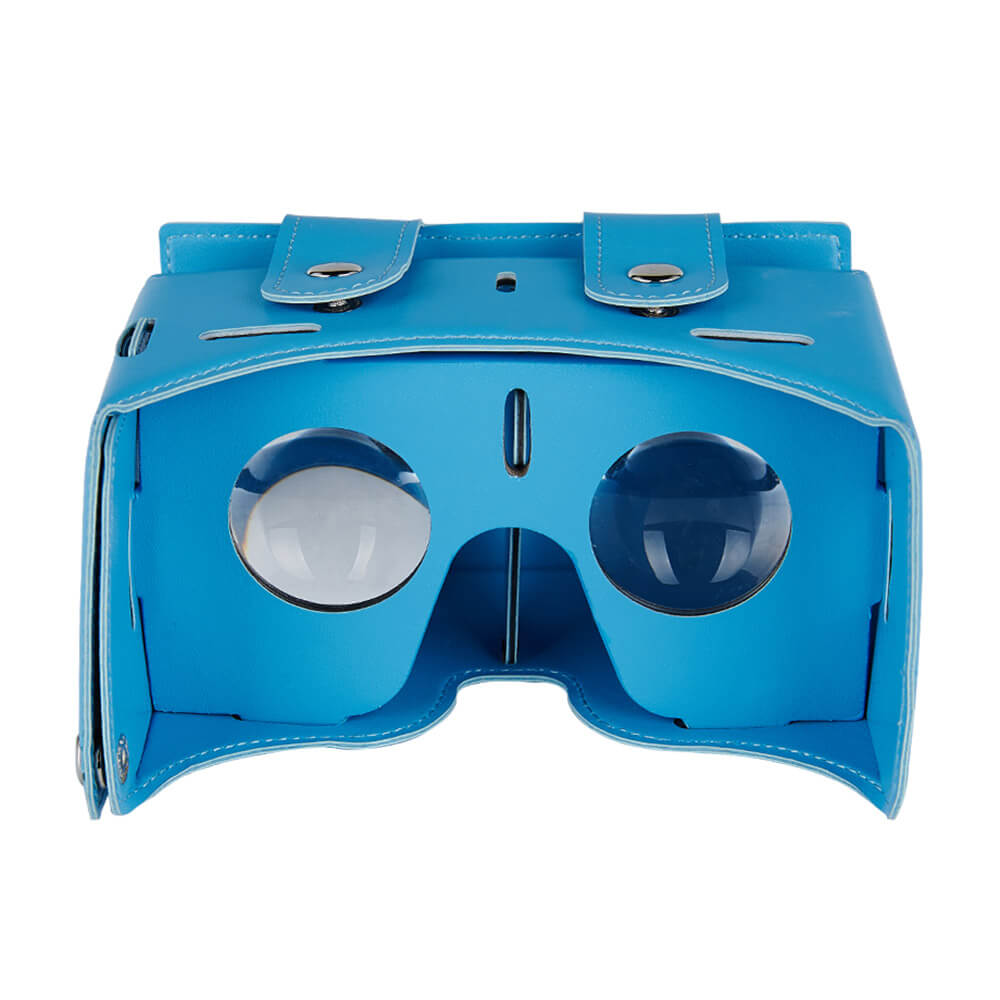 Alex NO1 Immersive 3D VR Virtual Reality Carboad Smart VR Headset for 4-5.5 inch Smartphones - Blue