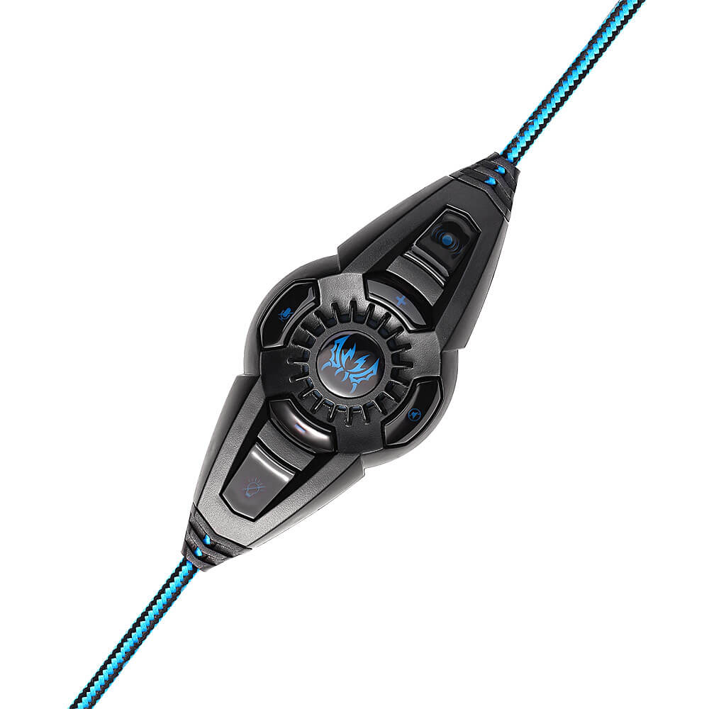 KOTION EACH G7000 7.1 Virtual Surround Sound USB Game Headphone Headset With Mic - Black+Blue