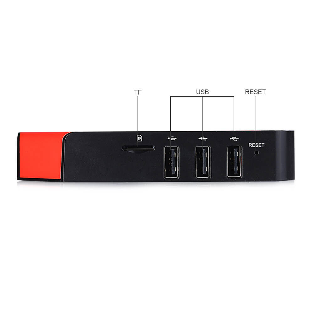 M8S PLUS Amlogic S905 Gigabit 2G/16G Android5.1 4K TV Box KODI 2.4G/5.8G Dual Band WIFI Bluetooth DOLBY TrueHD DTS - Red