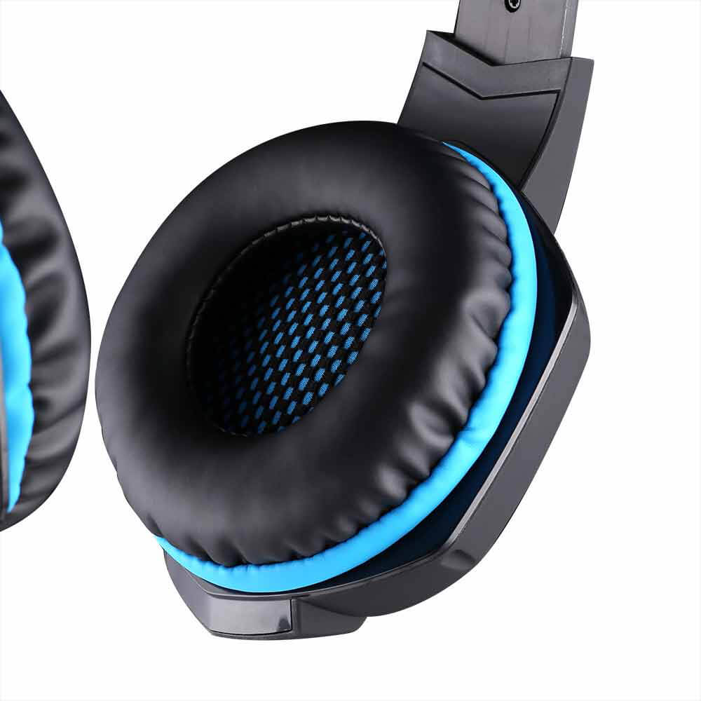 KOTION EACH G1100 3.5mm USB Vibration Gaming Headset - Black+Blue