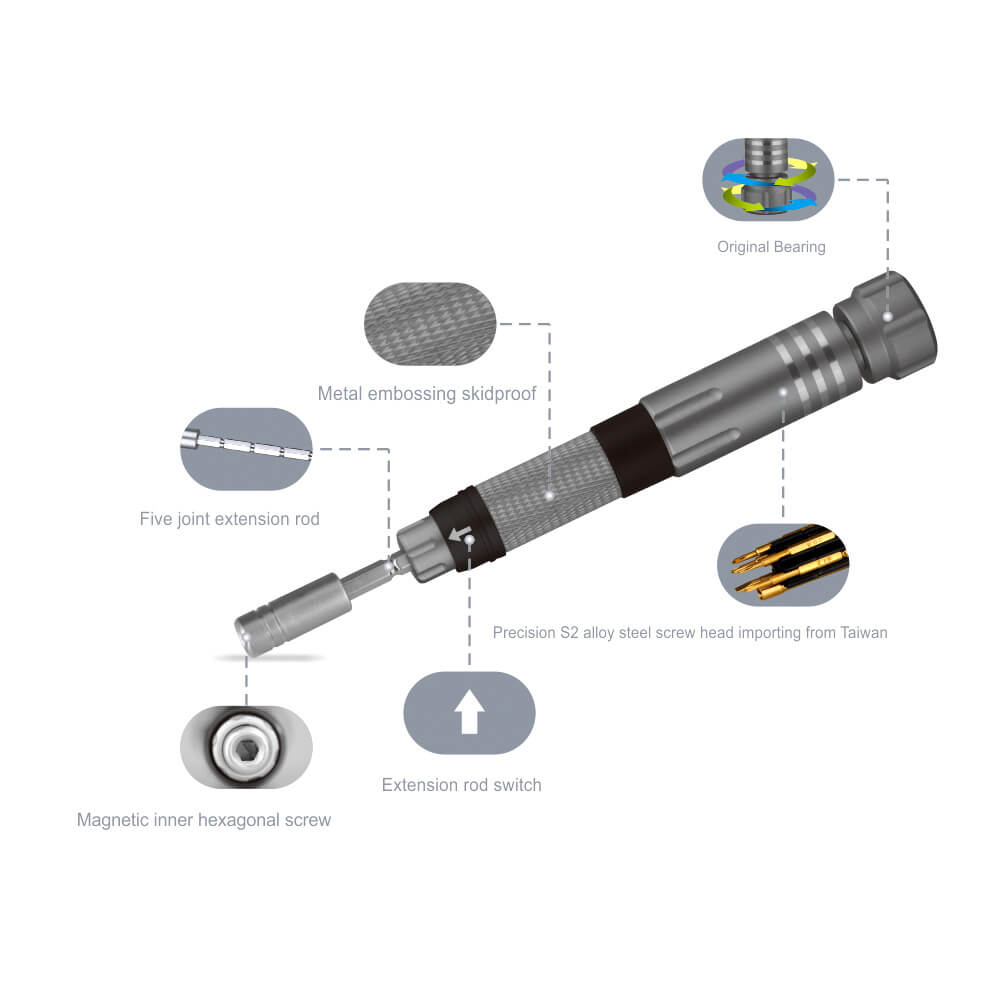 JVMAC 8107 Screwdriver Repair Tool Kit Set For Mobile Phone/Electronics