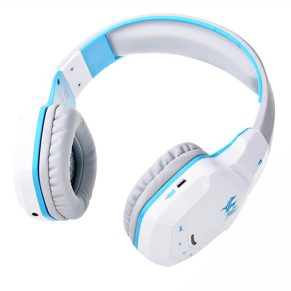 KOTION EACH B3505 NFC Wireless Bluetooth 4.1 Stereo Gaming Headphone Headset With MIC - White+Blue