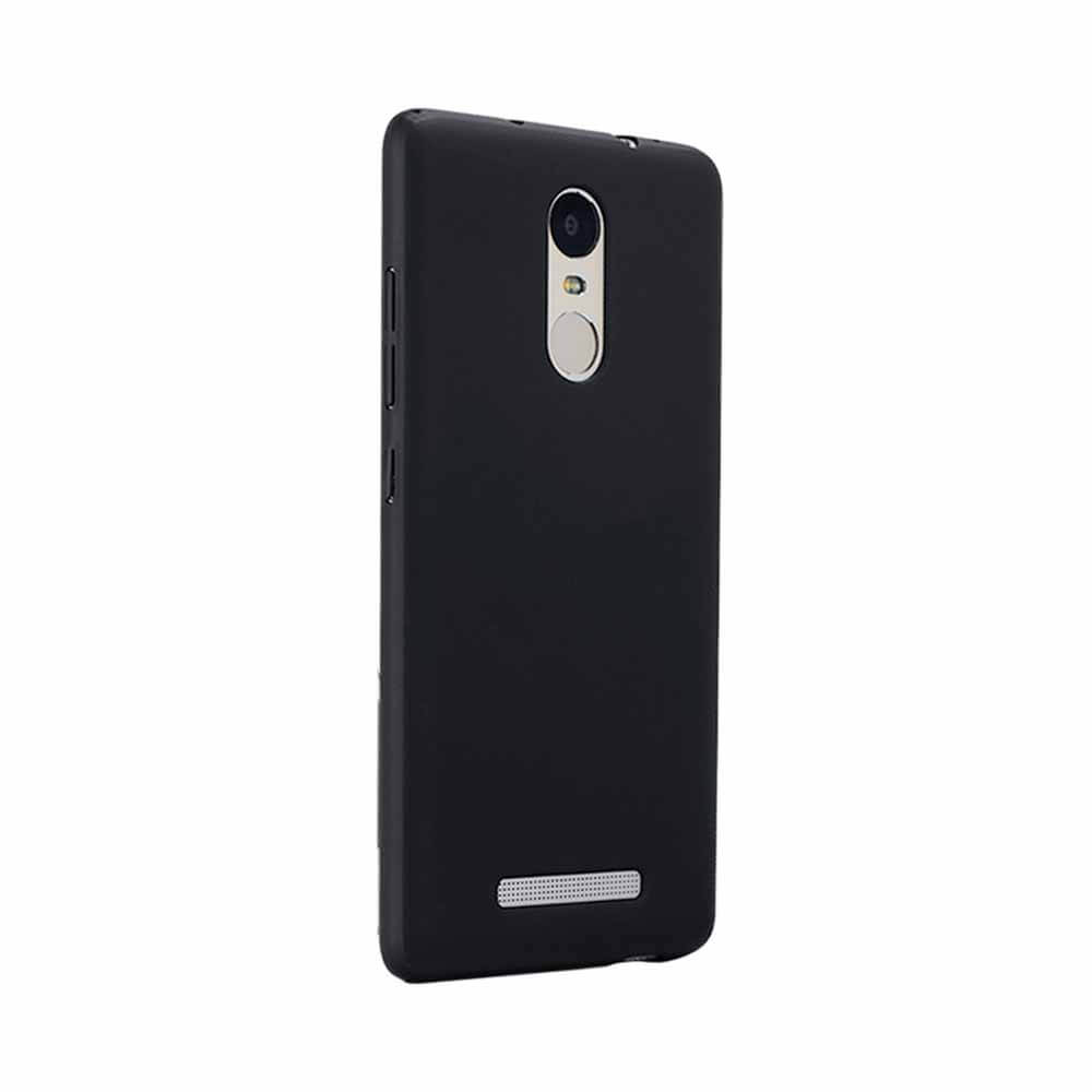 Back Case For Xiaomi Redmi Note 3 Ultra-thin Silky Smooth Protective Phone Cover Back Shell - Black