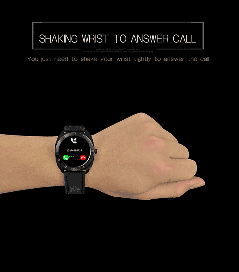 Makibes Wear HR MTK2502C Heart Rate Monitor Smart Watch Bluetooth 4.0 Gesture Control Siri Function For Android iOS - Silver