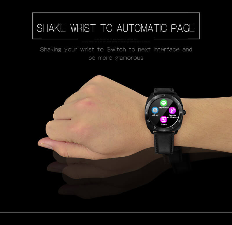 Makibes Wear HR MTK2502C Heart Rate Monitor Smart Watch Bluetooth 4.0 Gesture Control Siri Function For Android iOS - Silver