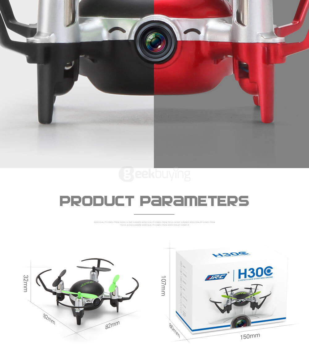JJRC H30C With 2MP Camera 2.4G 4CH 6Axis Headless Mode Mini RC Quadcopter RTF - Red