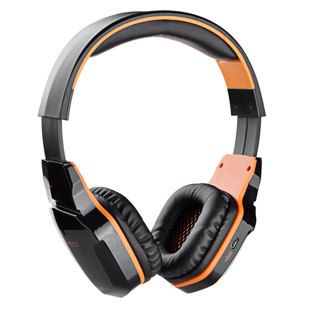 KOTION EACH B3505 NFC Wireless Bluetooth 4.1 Stereo Gaming Headphone Headset With MIC - Black+Orange