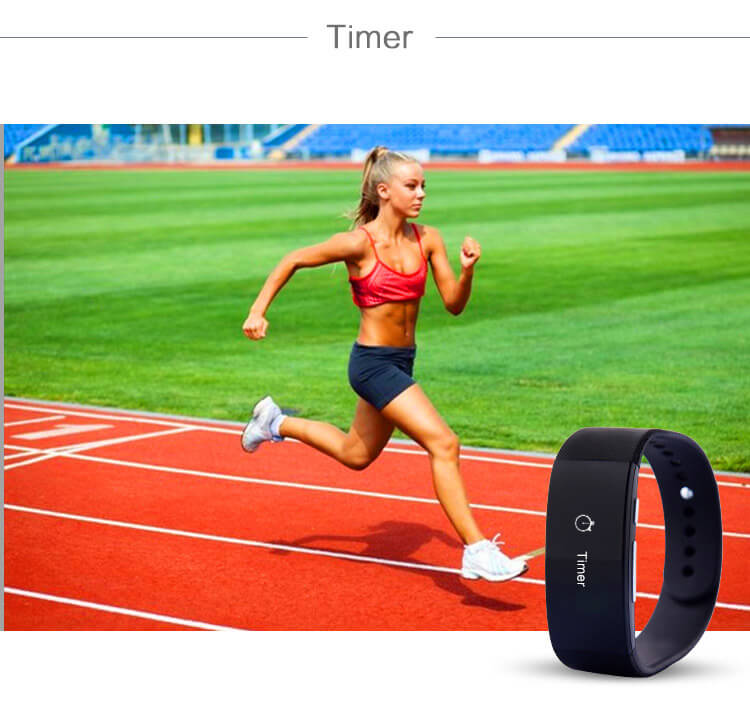 UNIK3 Bluetooth 4.0 Smart Bracelet Waterproof Sports Fitness Tracker Hand-free Call Answering Remote Camera For Android iOS - Blue