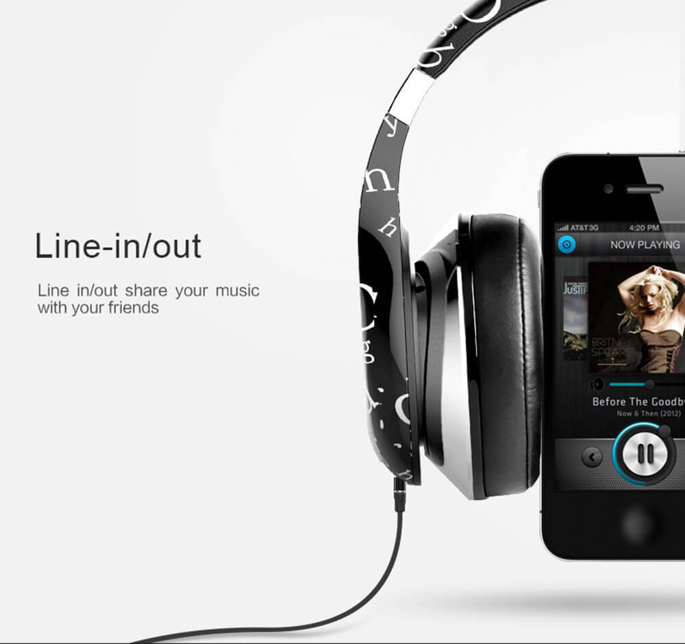 Bluedio A Wireless Bluetooth4.1 HiFi Headphone for iPhone HTC Motorola LG Samsung - Black