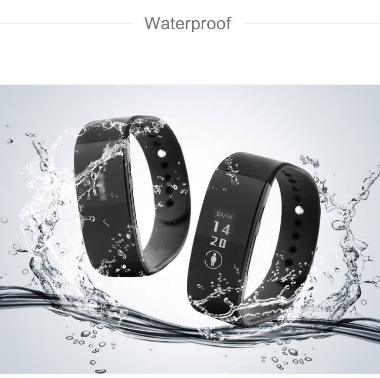 UNIK3 Bluetooth 4.0 Smart Bracelet Waterproof Sports Fitness Tracker Hand-free Call Answering Remote Camera For Android iOS - Blue