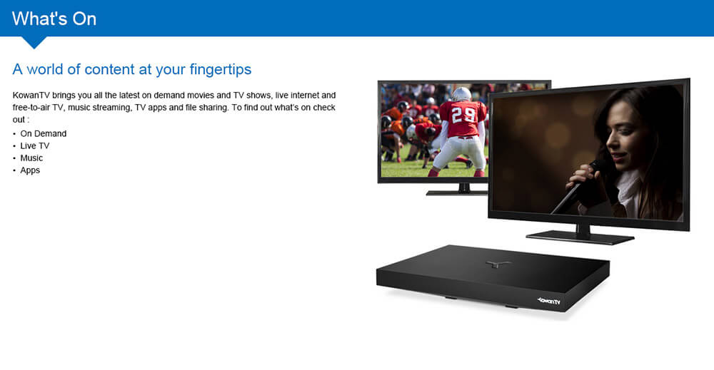 KowanTV Click To Play Entertainment Hub European American TV Channels Live Broadcast Video on demand IPTV BOX 1000+ Free Channels