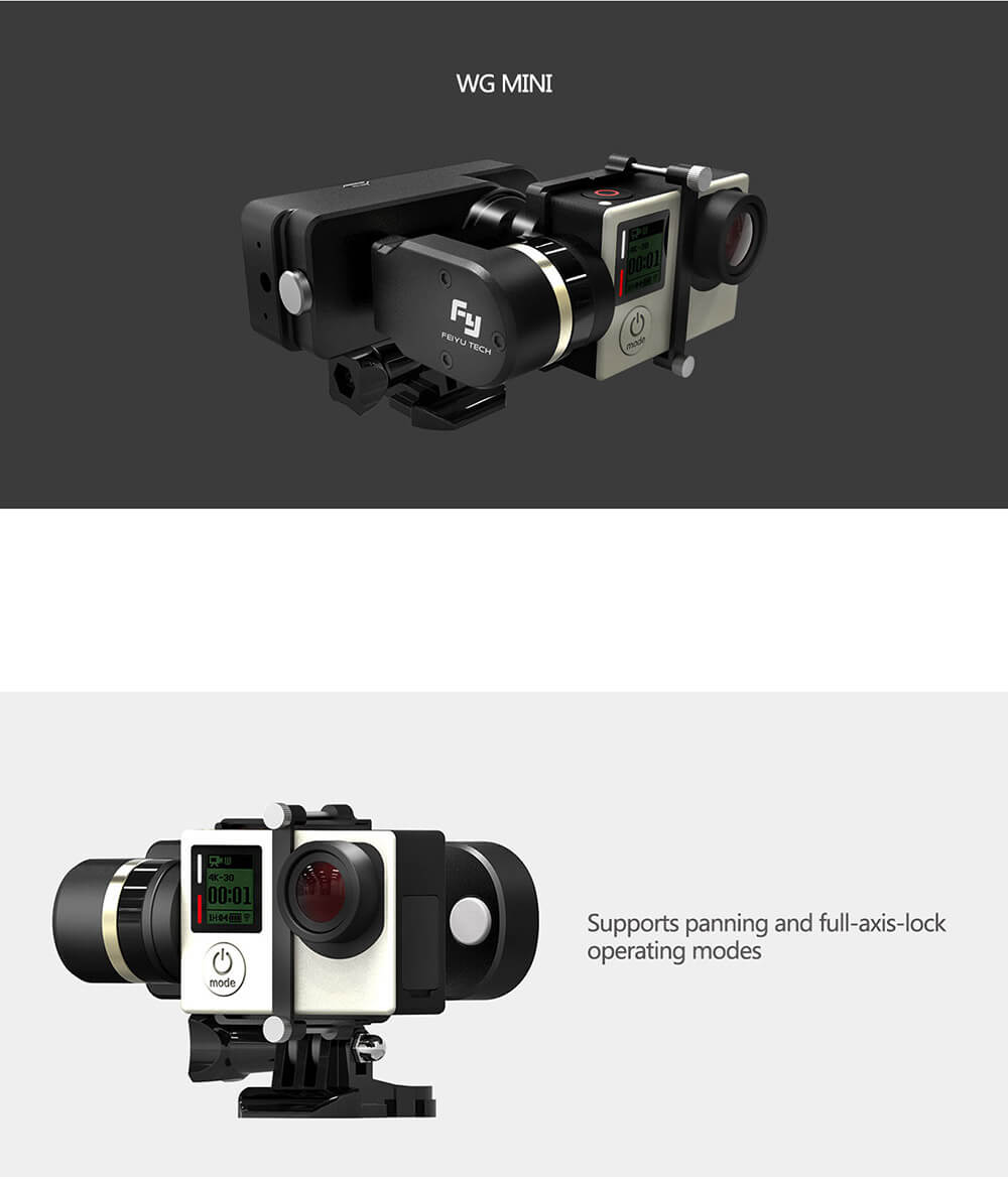 Feiyu Tech FY-WG Mini 2 Axis Wearable Gimbal for Gopro 3 3+ 4 Camera