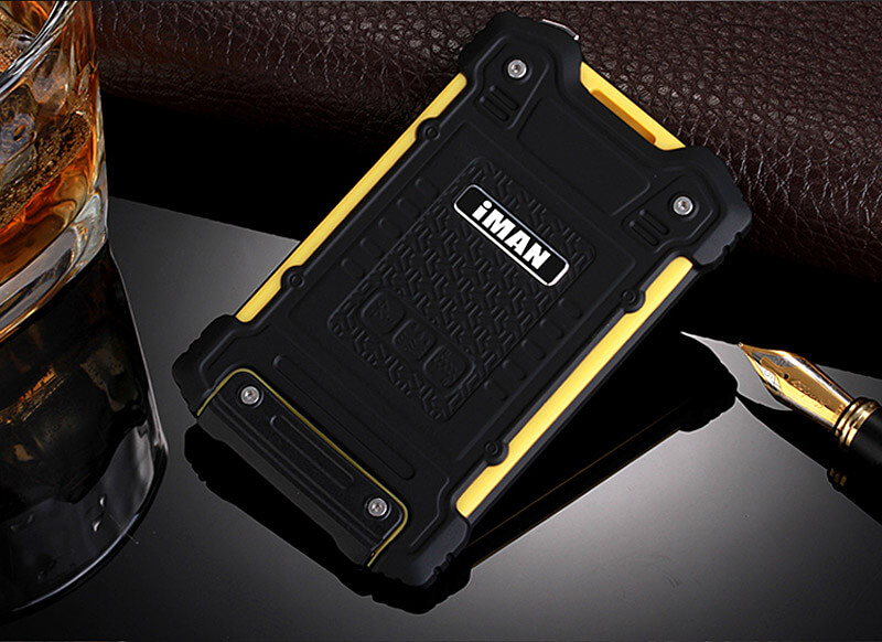 iMAN S1 PRO 7.2mm Ultra Thin 1 Inch HD MT6261D Single Core IP67 Cell Phone Mini Pocket Card Waterproof Shockproof Bluetooth Pedometer - Black